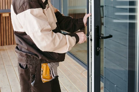 Cleaning And Polishing Glass Door Installation in Bonita Springs